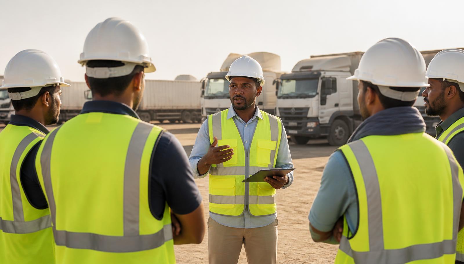 Les équipes STAM Logistic à Nouakchott